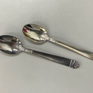 은 실버 티스푼 2개 일괄