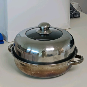 28cm 이녹스프랑 스텐 찜기 찜솥 찜냄비