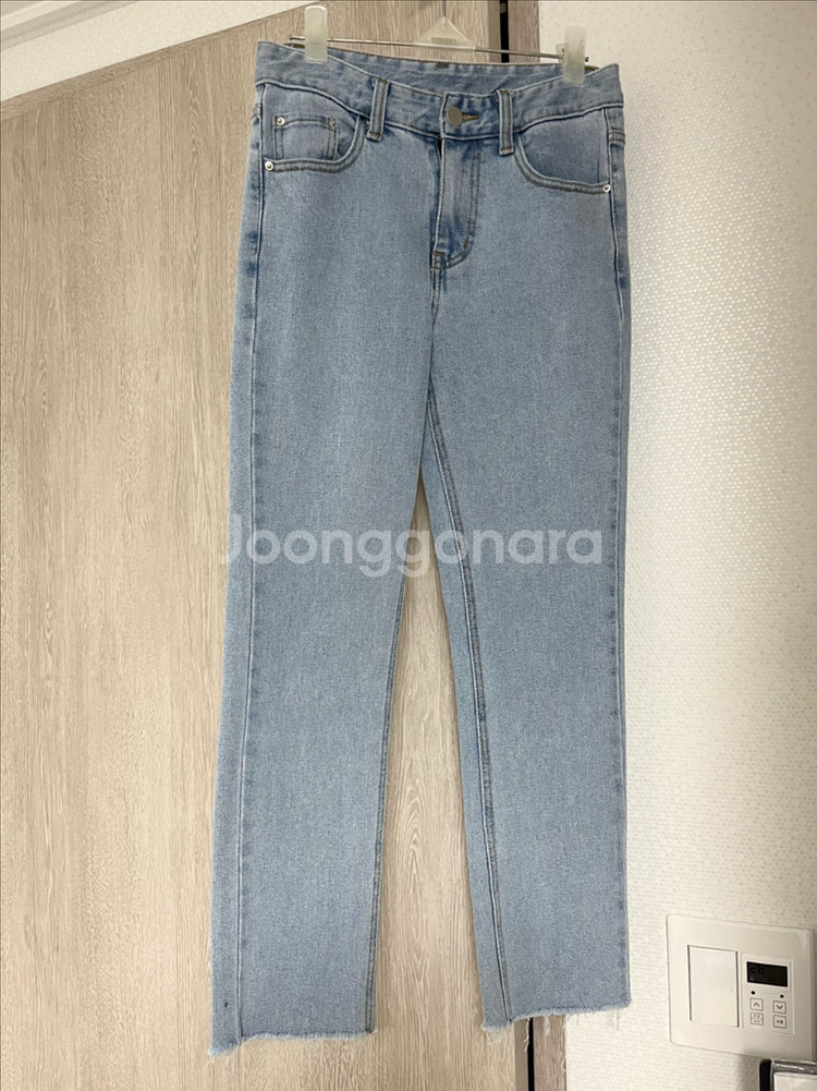 [S] 블랙업 연청 일자 스키니--3