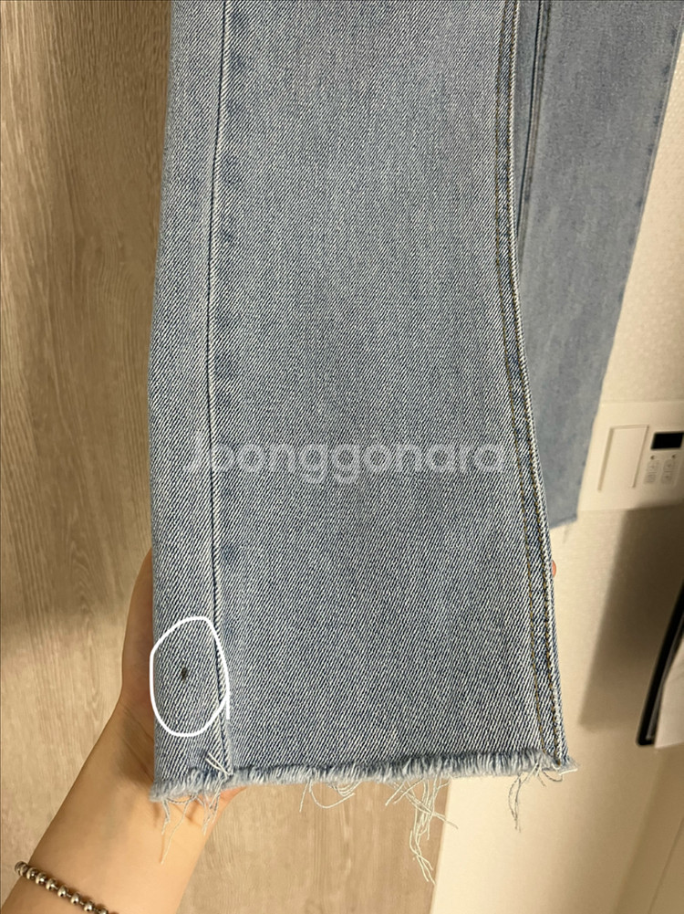 [S] 블랙업 연청 일자 스키니--6