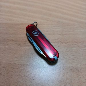 빅토리녹스(SAK) 키체인 멀티툴 매니저 투명레드