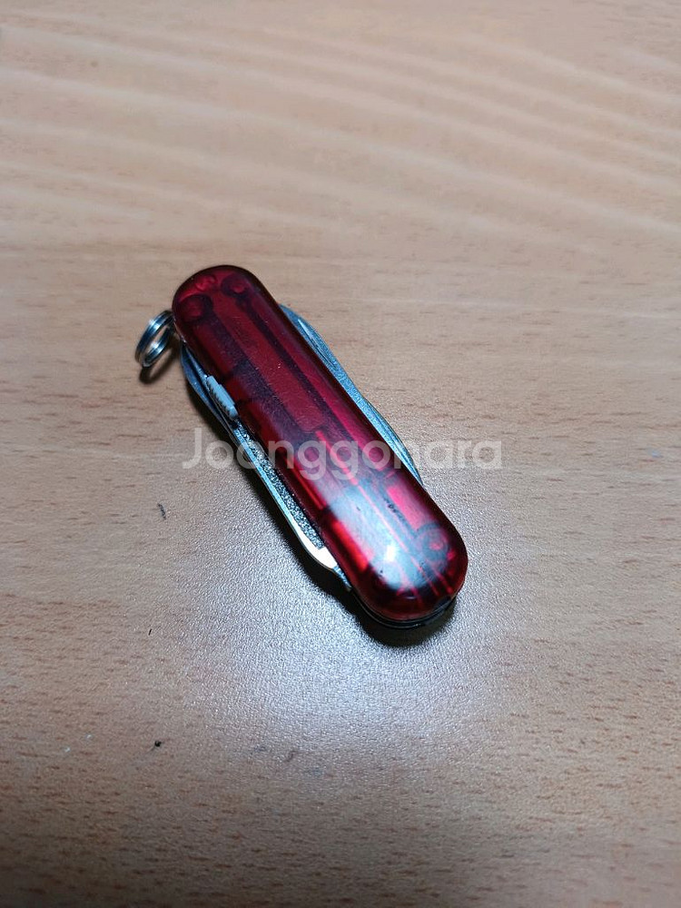 빅토리녹스(SAK) 키체인 멀티툴 매니저 투명레드--1