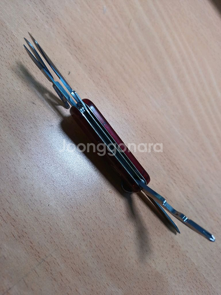 빅토리녹스(SAK) 키체인 멀티툴 매니저 투명레드--4