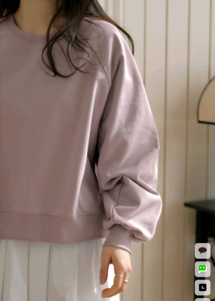 98도씨 OAT 맨투맨 포그라벤더 이미지