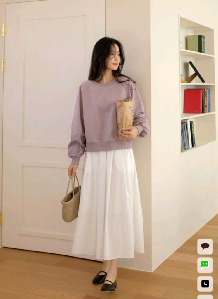 98도씨 OAT 맨투맨 포그라벤더 이미지