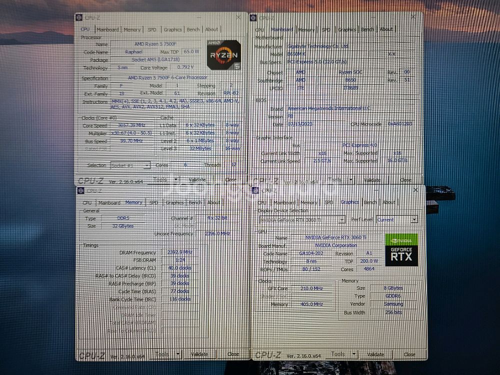 AMD 라이젠5 7500F 게이밍 컴퓨터 본체 PC--1