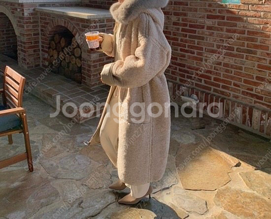 꺌랑 블랙라벨 무스탕 롱 리버시블--6