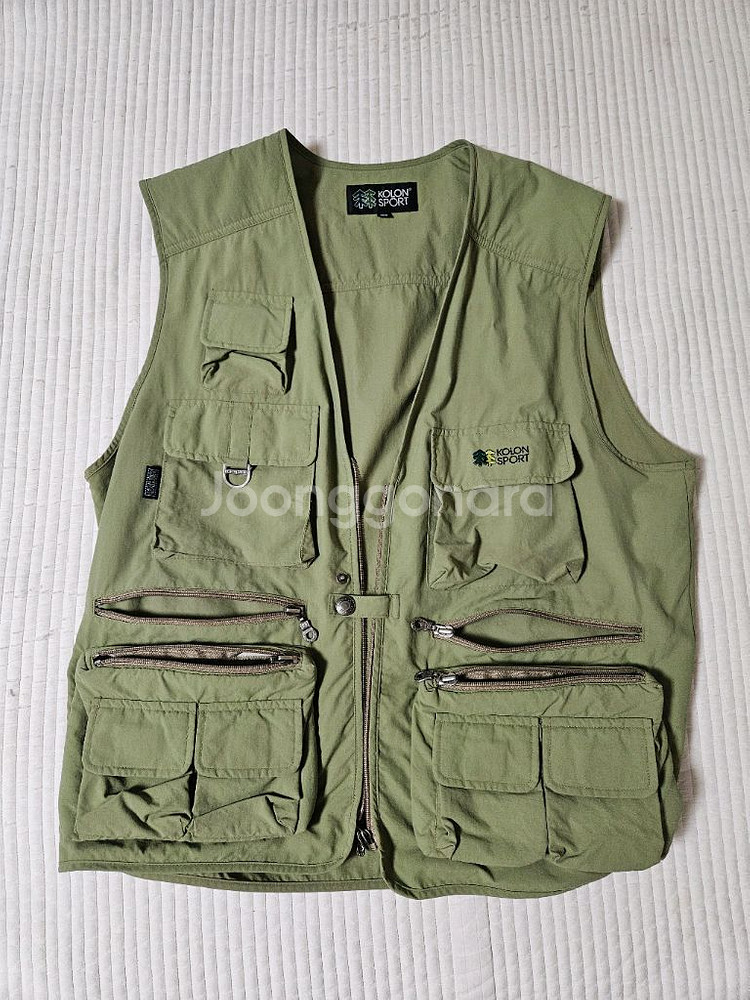코오롱 지퍼 베스트 등산 조끼 낚시 조끼--0