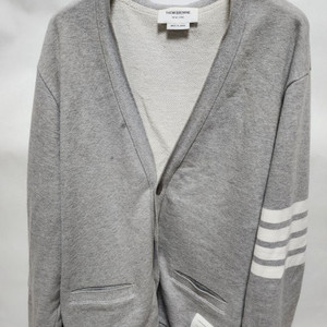 (4사이즈) 톰브라운 사선완장 브이넥 코튼 가디건