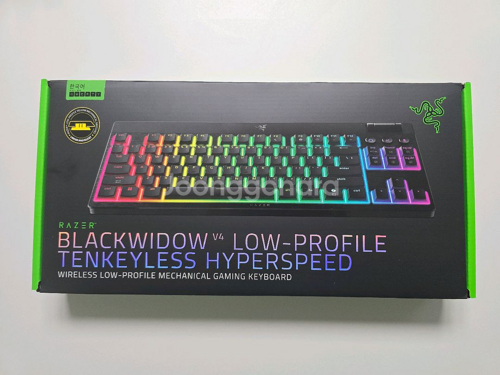 블랙위도우v4 로우프로파일 tkl 옐로우축--0