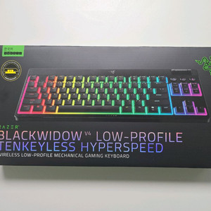 블랙위도우v4 로우프로파일 tkl 옐로우축