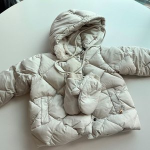 블루독베이비 패딩점퍼 장갑 100