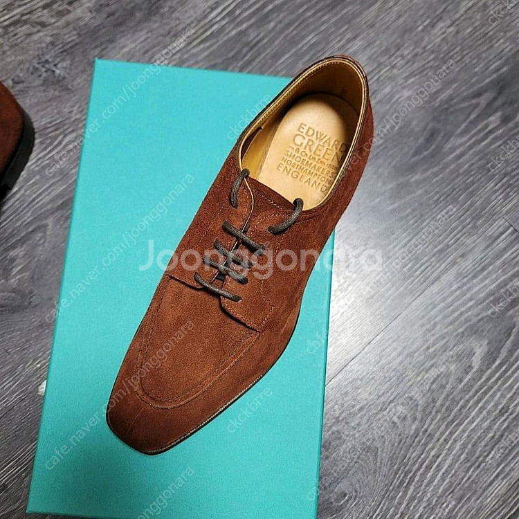 에드워드 그린 도버 스웨이드 언라인드 새상품 팝니다--1