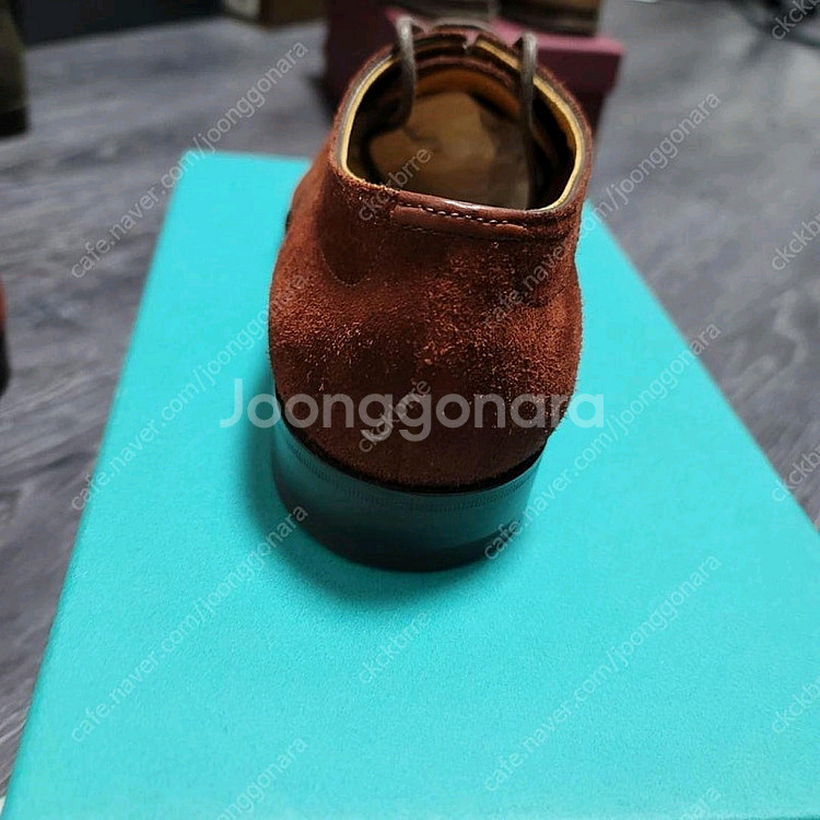 에드워드 그린 도버 스웨이드 언라인드 새상품 팝니다--2