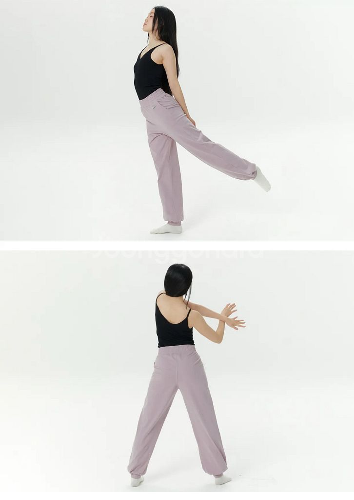 무브웜 코지 스웨이트 팬츠 밀키핑크 s--2