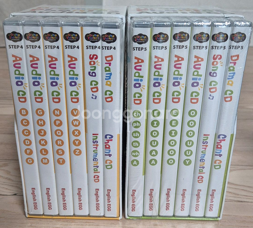 잉글리시에그 스텝4,5(파닉스12)미개봉cd잉글리쉬에그--0