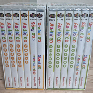 잉글리시에그 스텝4,5(파닉스12)미개봉cd잉글리쉬에그