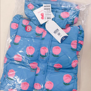 베베드피노 튤립 러플 다운점퍼 패딩 100