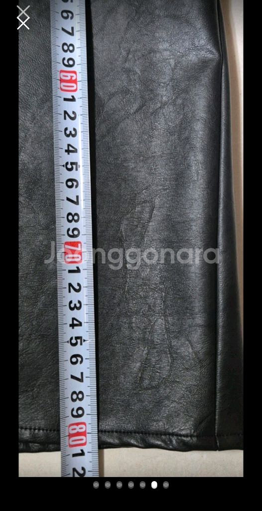 가죽 롱스커트--5