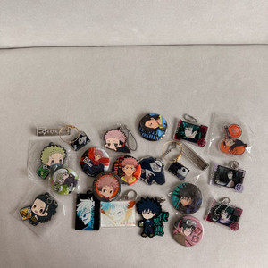 주술회전 굿즈 뱃지 키링 일괄