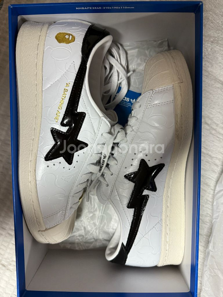 아디다스 x 베이프 슈퍼스타 화이트 (255 )--0