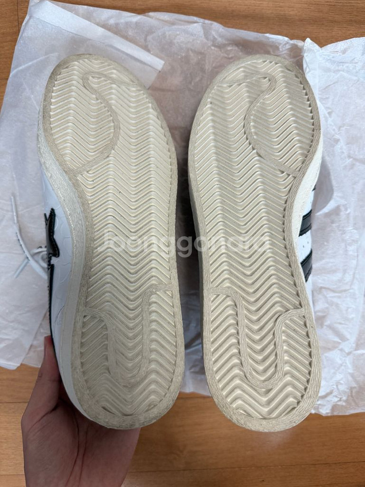 아디다스 x 베이프 슈퍼스타 화이트 (255 )--3