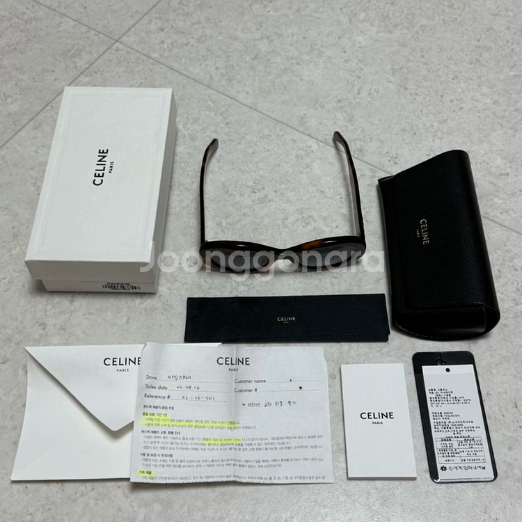 셀린느 아세테이트 트리옹프 01 블론드하바나 선글라스--0