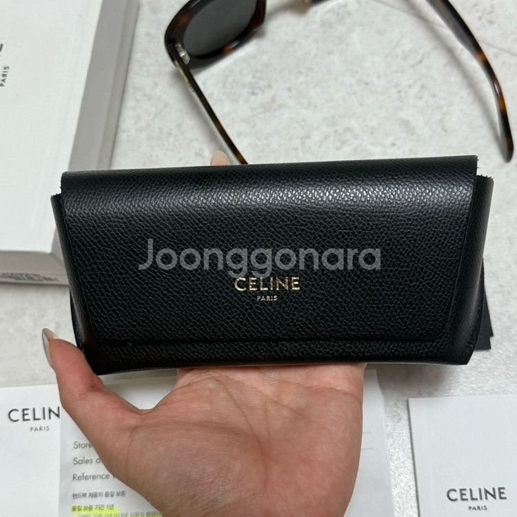 셀린느 아세테이트 트리옹프 01 블론드하바나 선글라스--4