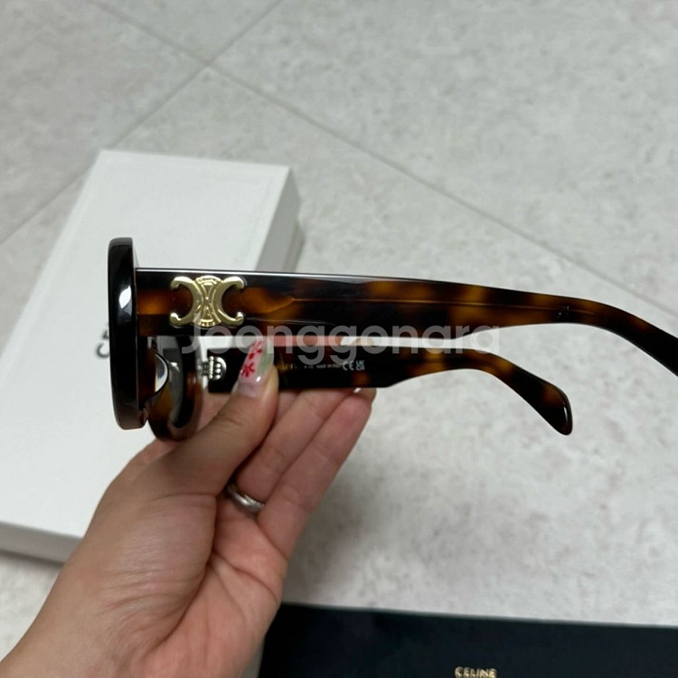 셀린느 아세테이트 트리옹프 01 블론드하바나 선글라스--2