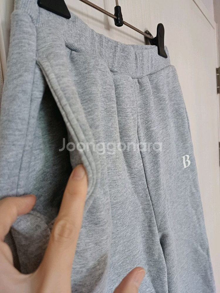 보조개 트레이닝 와이드 팬츠--2