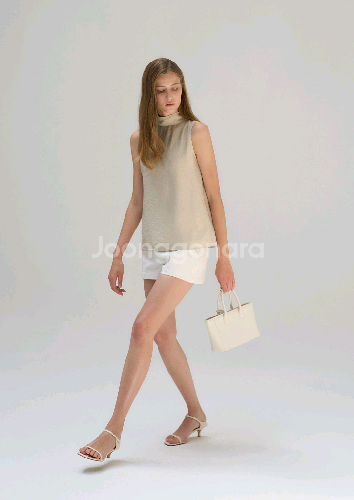 시에 sie 센느 백 타이 블라우스 미스티 올리브 S--0