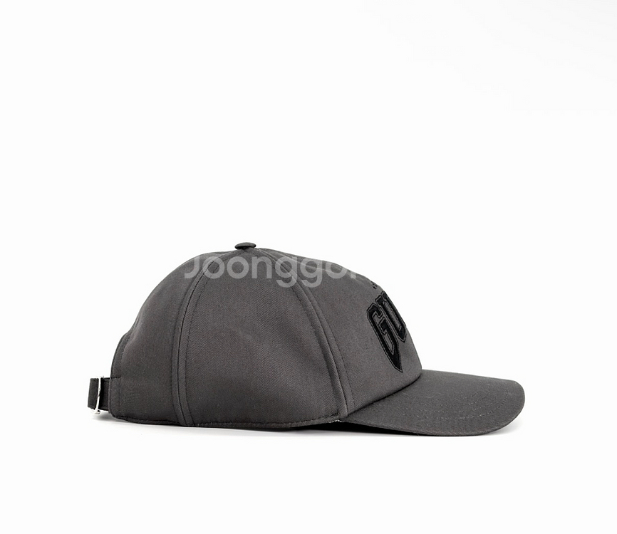 XXL 구찌 25ss 로고 코튼 자수 모자 볼캡 그레이--3