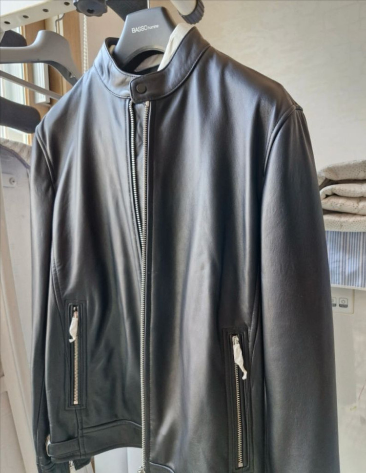 바쏘 싱글라이더 가죽자켓 택채새제품 a-2자켓 이미지