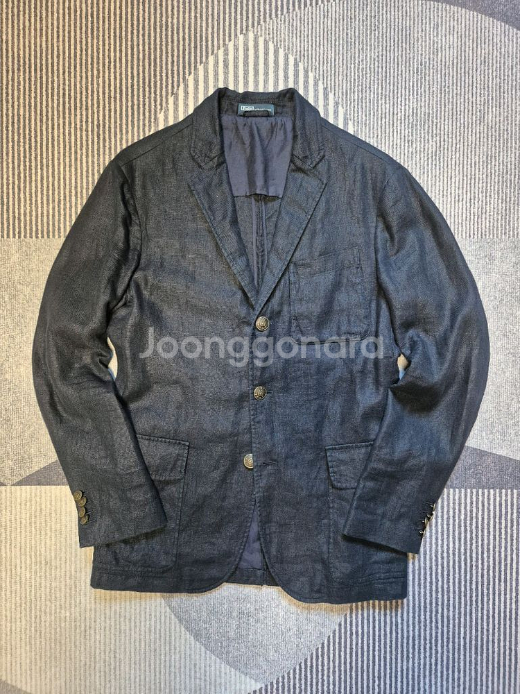 [40R] 폴로 PRLC 린넨 자켓 금장 은장 블리커--0