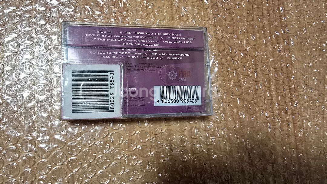 토니 브랙스톤 국내 정식 발매음반 카셋테입 새상품--1