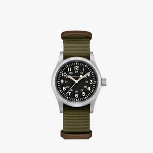 해밀턴 카키필드 매케니컬 검판/청판 38