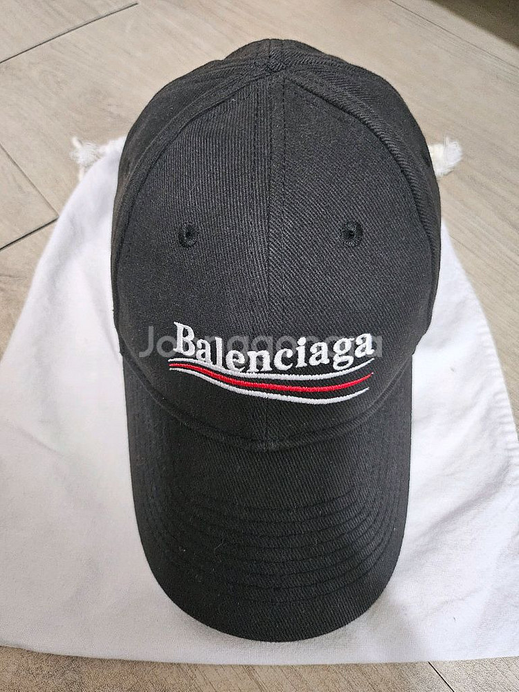 발렌시아가 웨이브로고 볼캡--0