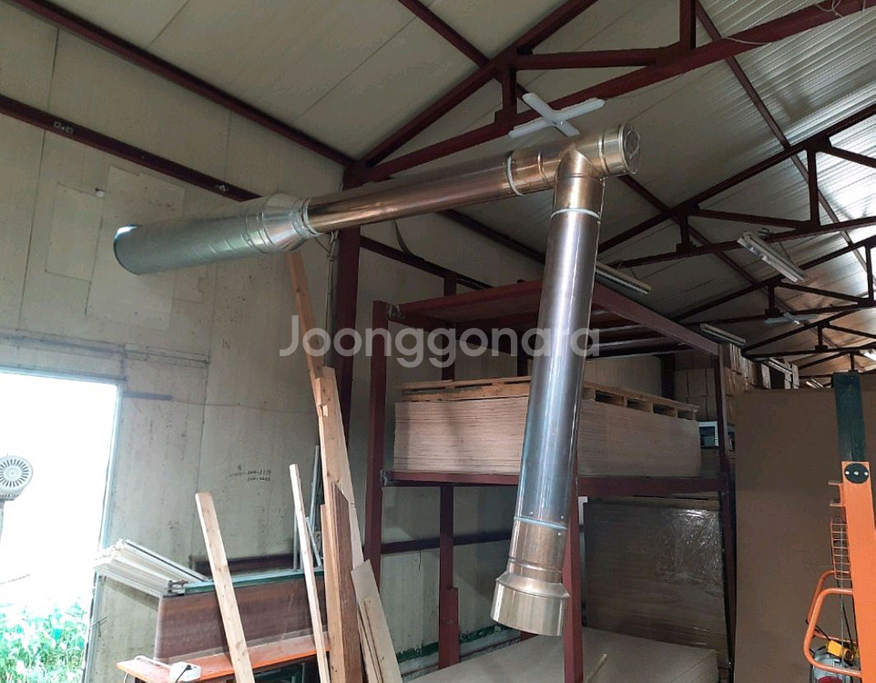 이중 스텐 연통(스텐 150mm/ 스파이럴 250mm--3