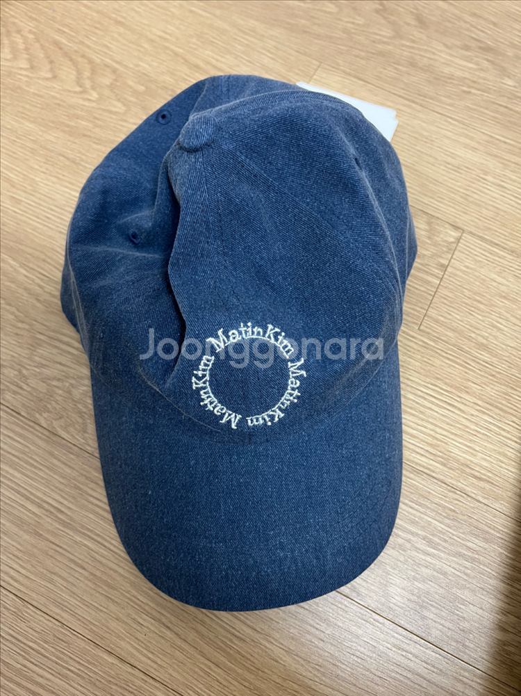 마뗑킴 스모크 블루 마카롱 볼캡 (새상품)--0
