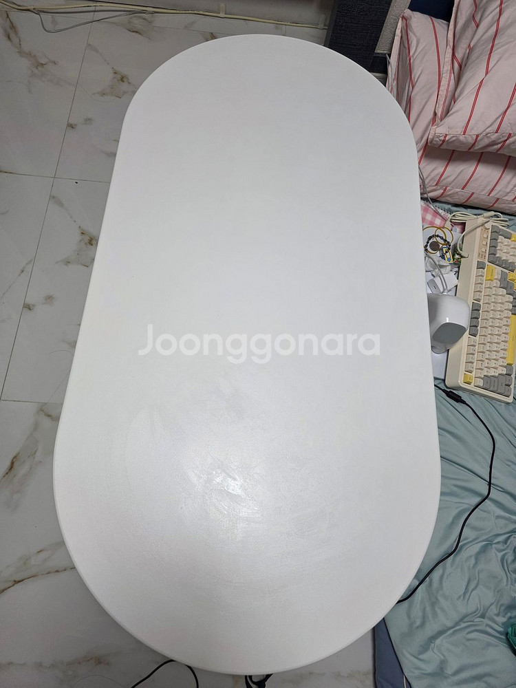 루이스 타원형 접이식 쇼파테이블 1200--0