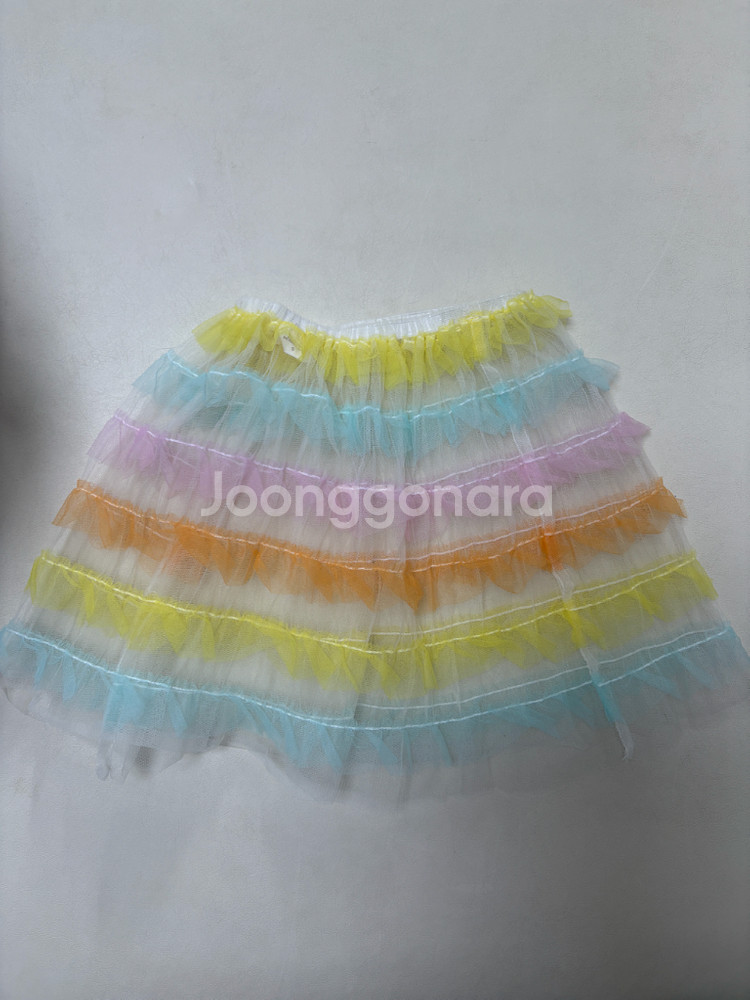 아이니니 레이어드 스커트 망사스커트--0