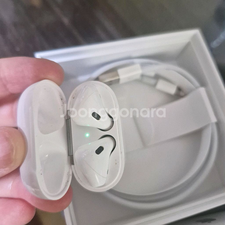 애플 에어팟 2세대 유선충전 무선이어폰--2