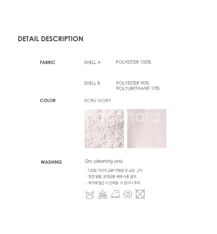 뮤제 리버서블 미들 무스탕 - 아이보리,S--3