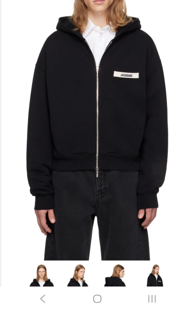 자크뮈스 후드집업 black M--1