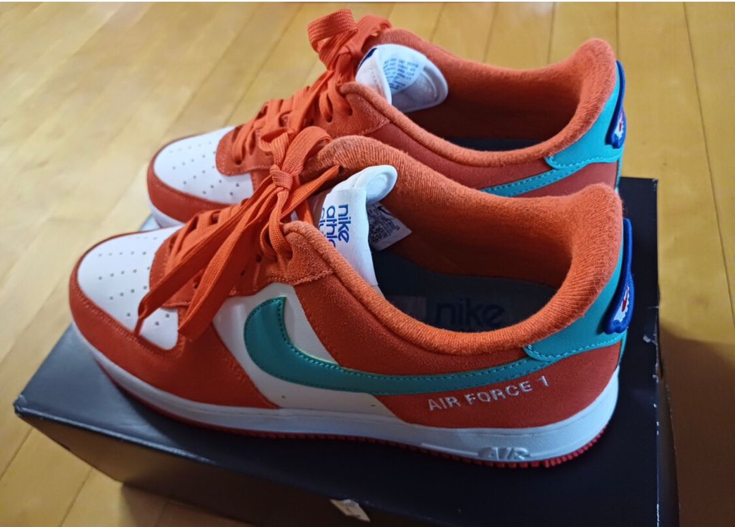 나이키 에어포스1 애슬레틱 클럽 러쉬 오렌지 워시드 틸--2