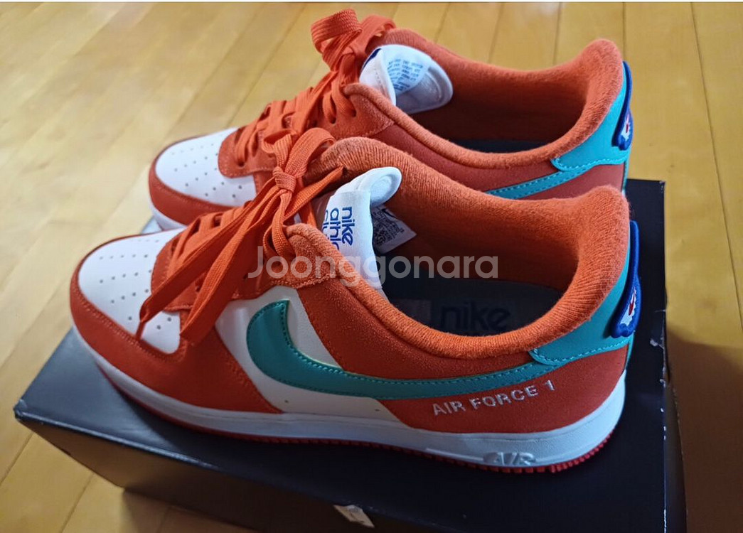 나이키 에어포스1 애슬레틱 클럽 러쉬 오렌지 워시드 틸--2