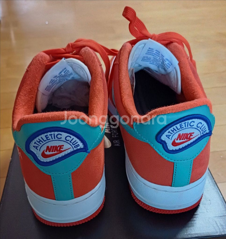 나이키 에어포스1 애슬레틱 클럽 러쉬 오렌지 워시드 틸--3