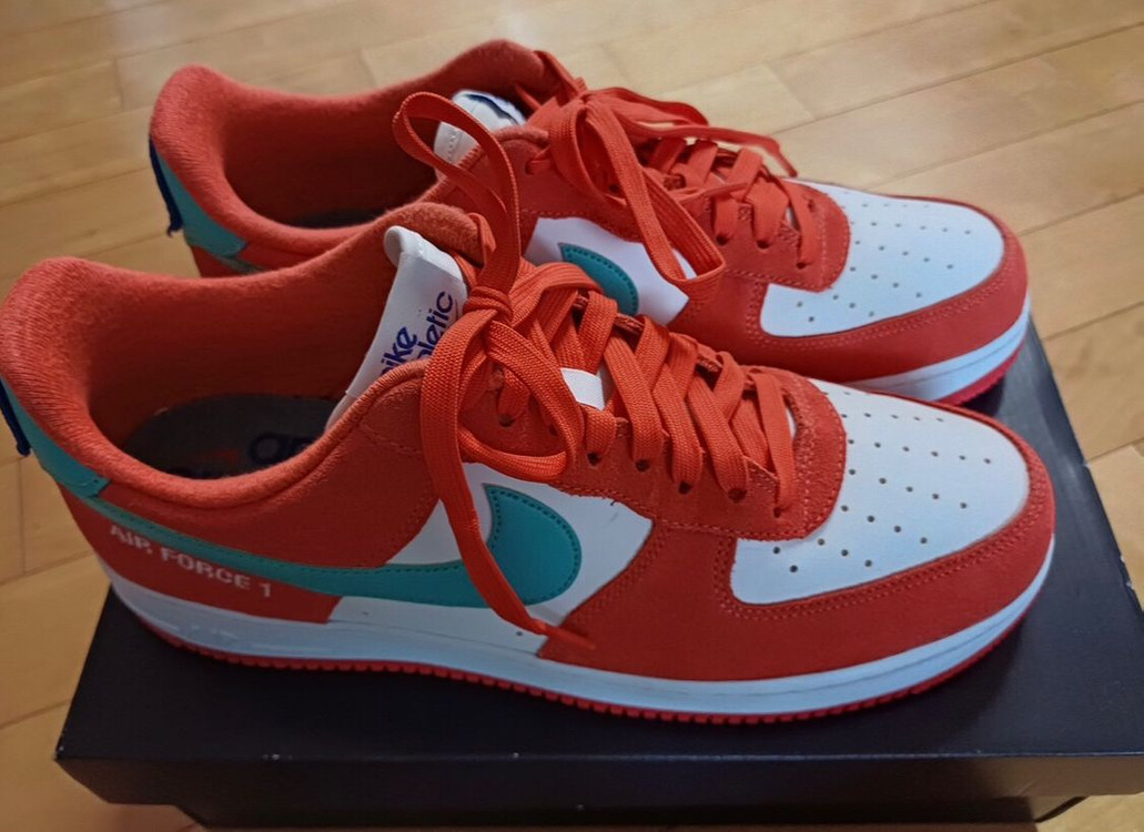 나이키 에어포스1 애슬레틱 클럽 러쉬 오렌지 워시드 틸--4