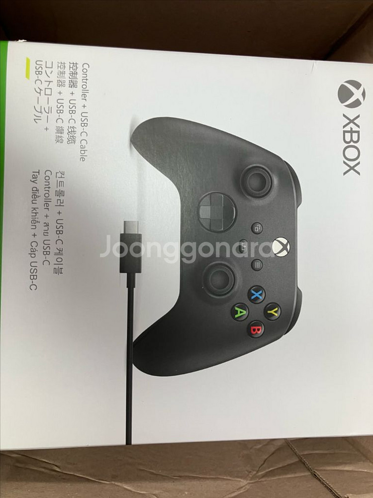 XBOX 무선 컨트롤러 4세대 카본블랙+USB케이블--0