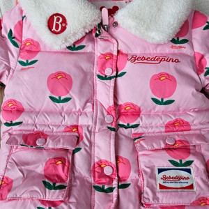 베베드피노 올오버튤립베이비퍼카라덕다운자켓 패딩